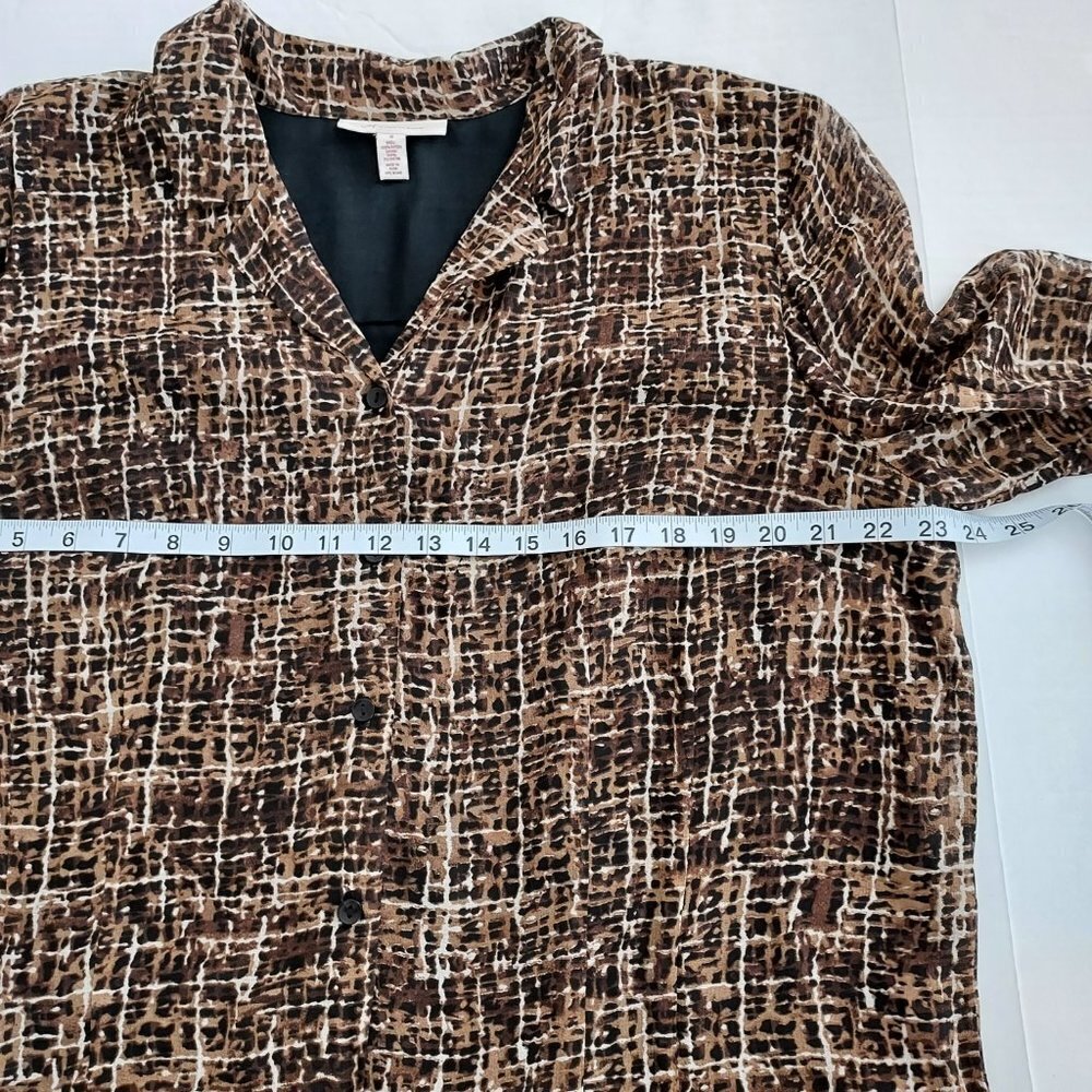 Jm Collection Size 18 Button Down Long Sleeve Blo… - image 7